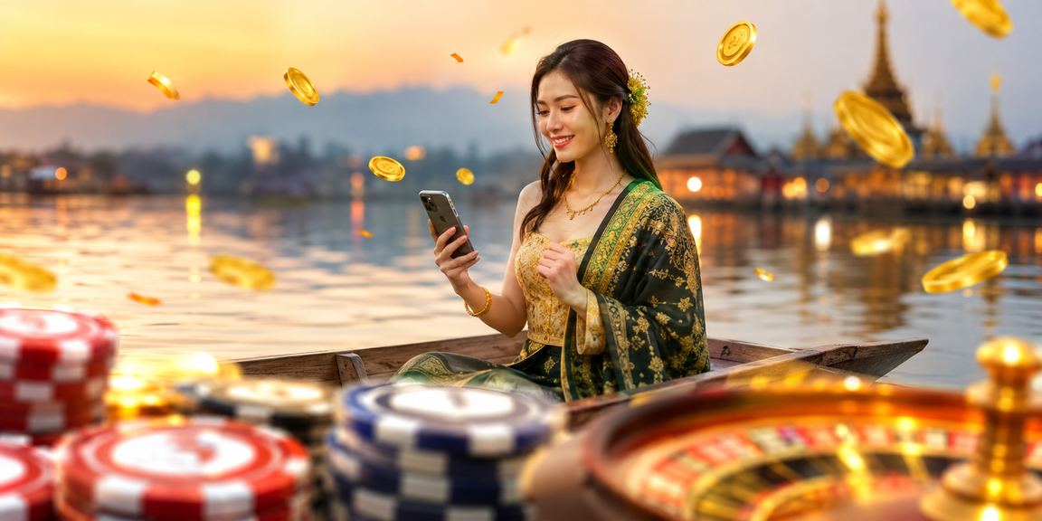 အင်းလေးကန်တွင် Roulette ဂိမ်းကစားသူ